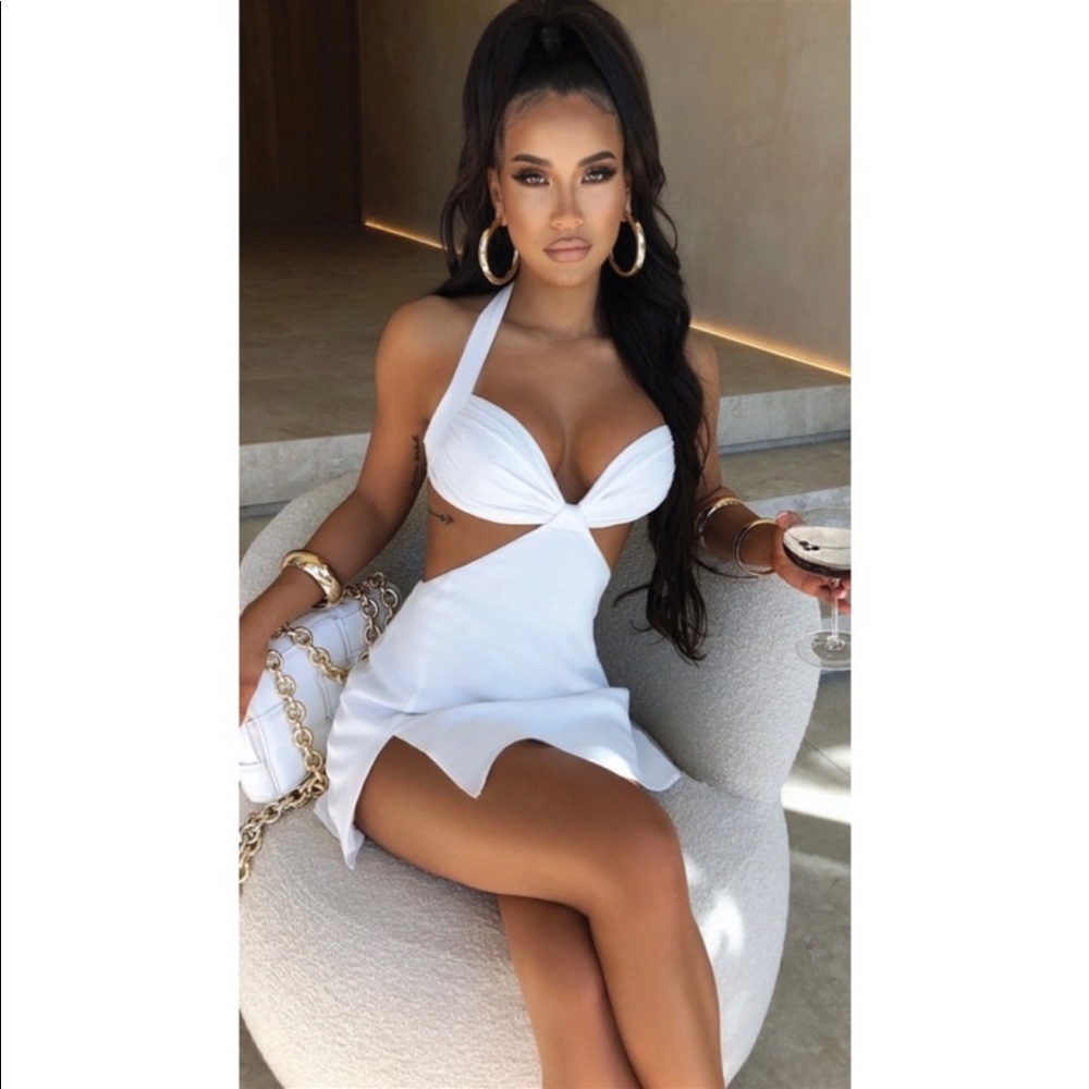 BabyBoo Fashion White Kamilla Mini Dress